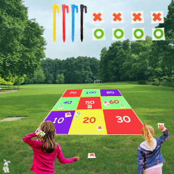 Lbsel Kindersicheres Wurfspiel, Spiel für drinnen/draußen/Rasen/Garten – ideal für Kinder und Erwachsene ab 3 Jahren, EIN tolles Geschenk für Jungen und Mädchen Gelb Rot