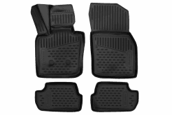 Element Passgenaue Premium Antirutsch Gummi Fußmatten - Mini Cooper One R50 R53 R56, schwarz
