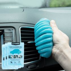 TICARVE Auto Reinigungsgel für den Innenraum, Weicher und Flexibler Tastatur Reiniger, Reinigungsknete aus umweltfreundlichem, Universeller Staubreiniger für Auto, Büro und Zuhause (3 Stück)