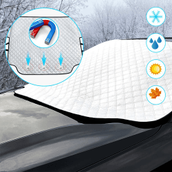 Frontscheibenabdeckung Winter Schneeschutz Auto Frontscheibe Auto Scheibenabdeckung Windschutzscheiben Autoabdeckung Winterabdeckung Eisschutzfolie für gegen Schnee Frost und Sonne, 183 * 116cm