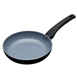 MasterClass Eco Induktionsbratpfanne mit gesünderer Keramikchemie und PTFE-, PFOA- und BPA-freiem Antihaftbeschichtung, klein, Aluminium / Eisen, schwarz / blau, 20 cm 20 cm (8 inch)