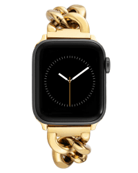 Anne Klein Fashion Chain Bracelet for Apple Watch, Secure, Adjustable Gold 38/40/41mm
