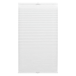 GARDINIA Plissee Concept Tageslicht, Blickdicht, Faltrollo, Lichtdurchlässig, Verstellbar, Einfach in der Breite kürzbar, Weiß, 45 x 130 cm Weiß B45 x H130 cm