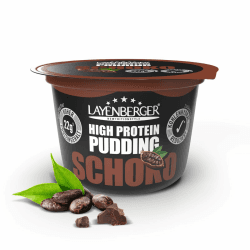 Layenberger High Protein Pudding - 11% Eiweiß, 6,2% Kohlenhydrate, 1,5% Fett, 9,4 g Zucker, laktosefrei, 1er Pack (200 g) - Schoko