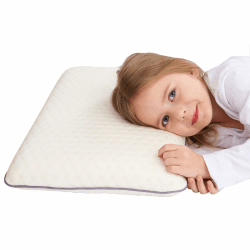 SIKAINI Kinderkissen Memory Schaum Kinder Kissen Oeko-Tex Hypoallergenic Kissen Kinder kinderkissen flach 3-8 Jahre Flache Oberfläche Kissen 1 Stück (1er Pack)