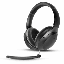 Avantalk Aria 3 - Bluetooth 5.3 Noise Cancelling Headset mit Mikrofon für klare Anrufe und Musik, Kabellos Headset mit abnehmbarem Mikrofon und aktiver Geräuschunterdrückung für PC und Hanys