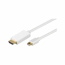 Goobay 52861 Mini DisplayPort/HDMI Adapterkabel 1.2, Vergoldet, Mini DisplayPort-Stecker > HDMI-Stecker (Typ A), 2m
