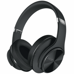 DOQAUS Bluetooth Kopfhörer Over Ear, [Bis zu 90 Std] Kopfhörer Kabellos mit 3 EQ-Modi, Dual 40mm Treiber, Memory-Protein Ohrpolster und Integriertem Mikrofon für Smartphone/PC(Verbesserte)