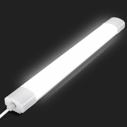 IEGLED LED Feuchtraumleuchte 150CM, Deckenleuchte LED Röhre 45W 5000LM,IP65 LED Kellerleuchte,Wasserfest Feuchtraumlampe Wannenleuchte für Keller Werkstatt Garage Küche Bad Büro,Neutralweiß,4000K Weiß-1 Pc 150CM