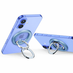 ESR HaloLock Magnetischer Handy Ringhalter, Fingerhalter kompatibel mit MagSafe Handy Ring Ständer, Handy Griff kompatibel mit iPhone 16/15/14/13/12 Serie, Verstellbarer Ständer, Sierra Blau Blue