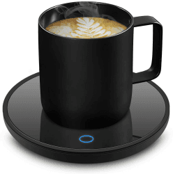Elektrischer Kaffeewärmer Kaffetasse Warmhaltend - Smart Schreibtisch Tassenwärmer mit 2 Temperatureinstellungen Tassenwärmer Teewärmer Elektrischer Getränkewärmer für Kakao Milch