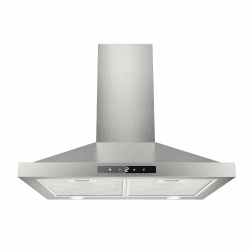 FIREGAS Dunstabzugshaube 60cm, 3 Geschwindigkeiten, Umluft 335m³/h mit CC130 Aktivkohlefilter, Umluft Wandabzugshaube, Abluft Kaminhaube, Edelstahl