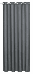 Elbersdrucke Ösenschal Lino 17 anthrazit Blickdicht 300x140 cm 201944 Vorhang für das Wohnzimmer Schlafzimmer Küche Flur Kinderzimmer H300 x B140 cm (1er Pack) Anthrazit