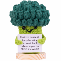 Mwmoeen Lustige Positive Kartoffel Pocket Hug, Kreative Positive Kartoffel Puppe Geschenke Beste Freundin Geschenke für Freundin Kleine Geschenke für Frauen(A28) A28-brokkoli