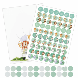 PZJFH Gästebuch Babyparty, Taufgeschenke für Mädchen Jungen, Gästebuch Geburtstag, Babyparty-Dekoration, Babyparty-Dekoration, dekorative Aufkleber