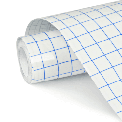 NANAPLUMS Transferfolie Plotter für Vinyl-Plotter Zubehör mit Blaues Ausrichtungsgitter für präzise Platzierung von Abziehbildern, Schildern und Fensterdekorationen (Blau, ‎30.5cmx5m) ‎30.5cmx5m Blau