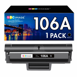 GPC IMAGE Kompatible für HP 106A Toner W1106A Schwarz für Laser 107w MFP 135wg 137fwg 135w 137fnw 135a 107a 107r 135r Druckerpatrone (Schwarz) 1 Schwarz 106A