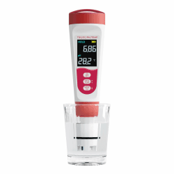 Flysocks pH Messgerät 4 in 1, Digital Wasserqualität Tester, IP67 Trinkwassertest für pH/TDS/EC/Temperatur mit LCD Hintergrundbeleuchtung Wasserqualitätsprüfgerät Leitfähigkeitsmessgerät Wasser Tester