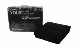 Bresser F000080 Baumwolle Fotostudio Stoff Hintergrund 3x6 m schwarz