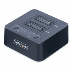 StarTech.com 1:1 M.2 NVMe Kopierstation, 90GB/m Unabhängiger PCIe SSD Duplicator/Clone Station, USB-C 20Gbps Dual-Bay Dock