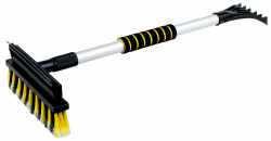 Walser Eiskratzer Auto, ausziehbarer Eiskratzer Auto mit Besen, 3in1 Auto Schneebesen mit Auto Eiskratzer, Schneebesen Auto mit Ice Breaker, Scheibenkratzer Auto mit Teleskop Stange 60-90 cm 3in1 Eiskratzer mit Besen, 60-90 cm