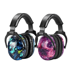 ZOHAN 030 Gehörschutz Kinder 2er Pack,Lärmschutz Kopfhörer Kinder mit Autismus, ohrenschützer kinder für Kinder mit sensorischen Problemen - Galaxie+Graffiti Einheitsgröße Galaxie+graffiti