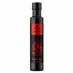 Natulio Bio Chiliöl scharf 250ml - ideal für die gewisse Schärfe auf Pizza, Pasta, Chili, Dips, Marinaden uvm - mit feuriger Schärfe und ausgeprägten Aromen - DE-ÖKO-006 zertifiziert