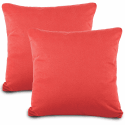 aqua-textil Classic Line Kissenbezug 2er-Set 40 x 40 cm Kirsch rot Baumwolle Kissen Bezug Reißverschluss Jersey Kissenhülle 4) 40 x 40 cm Kirschrot