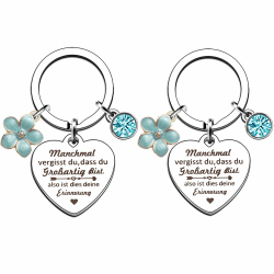 EFNHJF5 Geschenke für Frauen Freundin,Geschenke für Mama,Für Schwestern,Schlüsselanhänger Geschenke für Frauen,Inspirierende Geschenke für Freundin Schwester Kollegin Ehefrau Tante und Mutter Manchmal Vergisst Du, Dass du Großartig Bist（ Blau 2）