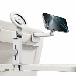 ESR für Magsafe Handyhalterung Flugzeug, Magnetische Flugzeug Reise Gadgets, Universelle Flugzeug Handyhalter Handy Ständer mit Magsafe Ring für iPhone 16 15 14 13 12, Samsung, Android, Weiß