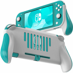 JUSPRO Griff für ergonomischer Komfort, Handschutz, tragbare Gaming-Hülle, Zubehör, kompatibel mit Nintendo Switch Lite (Blau)