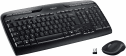 Logitech MK330 Kabelloses Tastatur-Maus-Set, 2.4 GHz Verbindung via Unifying USB-Empfänger, 4 programmierbare G-Tasten, 12-24-Monate Batterielaufzeit, PC/Laptop, Französisches AZERTY-Layout - Schwarz