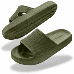 SCHLAPPY™ Original Badeschuhe für Damen&Herren, Badelatschen&Wolkenschuhe 100% Plastikfrei, Wasserfest&rutschfest 38/39 EU Khaki