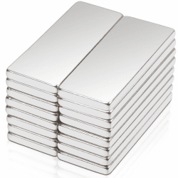 16 Stück Neodym Magnete Extra Stark, 20x8x1,5mm Magnete Stark Magneten für Magnettafel, Super Stark Seltenerdmagnete, Magnet Rechteckig für Küchenschrank, Büro, Whiteboard Magnet Magnetplatten 20x8x1,5mm-16stk