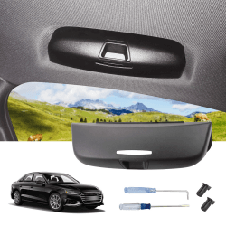 LUWU Kompatibel mit A*udi A3 8V A4 B8 B9 A5 A6 C7 C8 Q3 8U Q5 Q7 S3 S4 S5 Auto Sonnenbrillenhalter Auto Brillenhalter,Sonnenbrillenhalterung Brillenetui Innenraum Accessoires Zubehör,Auto Glasses Case Schwarz