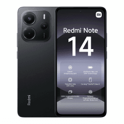 Xiaomi Redmi Note 14 Smartphone, 8 + 256GB, Black, 108MP AI-Kamerasystem, 5500mAh Akku, 120Hz Augenschutzdisplay, AI-Funktionen (kein Ladegerät enthalten) Note 14 8+256GB Schwarz