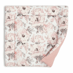 Wickelauflage für Babys 75x72 cm - Weiche Baumwolle, Abwaschbar - Wickelkommode & Wickeltischauflage Wilde Rose 72 x 75 cm Wilde Rose