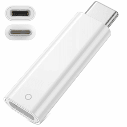 Ladeadapter für Apple Pencil 1st Gen,Bluetooth USB-C auf Apple Pencil Adapter für Apple Pencil 1st Gen iPad 10th,Adapter USB-C Stecker auf Lightning Buchse Adapter für Apple Pencil 1 und iPad 10th Gen