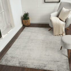 Livabliss Bruges Wohnzimmer Teppich modern – Abstrakt Design in Marmor Optik für Wohnzimmer 140x200 cm, Esszimmer, Schlafzimmer - Marmor Teppich groß, weicher Teppich Kurzflor Grau, Elfenbein, Blau Creme und Grau 80 x 150 cm (Läufer)