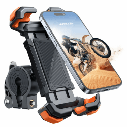 JOYROOM Handyhalterung Fahrrad Lenker,【165mph Wind Anti-Shake】Handyhalterung Motorrad, 【5S Schnellmontage】Handy Halterung Fahrradlenker,【360° Drehbar】Handyhalter Fahrrad für 4.7''-7.0'' Handys (Farbe) 🧡Farbe