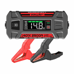 LOKITHOR J401X Starthilfe Powerbank 2500A 20000mAh 12V Batterie Booster -40℉ Ultra Niedrigtemperaturstart 100W Zweiwege Schnellladung tragbares Starthilfegerät für 8,5L Benzin und 6,5L Dieselmotoren