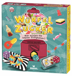 moses. Würfelzucker, süßes saures Würfelspiel für die ganze Familie, spannendes Gesellschaftsspiel mit einem leichten Spielanstieg, perfekt für Familienabende mit Kindern ab 8 Jahren
