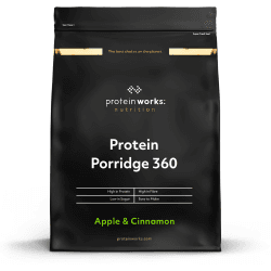 Protein Works - Protein Porridge 360 | Mit zusätzlichen Vitaminen & Mineralien | Proteinreiches Frühstück | Kalorienarme Haferflocken | 13 Servings | Apfel & Zimt | 1kg