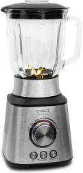 Caso MX 1000 Standmixer, 1000 Watt, 17 Umdrehungen/min, hitzebeständiger 1,5L, Edelstahl, Schwarz