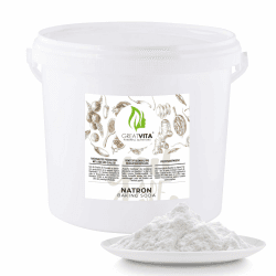 Natron Pulver 5 kg - Backpulver E500ii | Premium Qualität - Ökologisches Natriumcarbonat, Hochreine Lebensmittelqualität | GreatVita 5 kg (1er Pack)