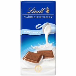 Lindt Schokolade Doppelmilch | 100g Tafel | Aus zartschmelzender Doppelmilch-Schokolade | Schokoladentafel | Schokoladengeschenk