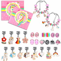 Weihnachtskalender Schmuck Basteln, SilverChry Adventskalender Kinder 10 Jahre Madchen Pferde, Adventskalender Schmuck, Stitch Adventskalender 2024, Überraschung, Rätsel (Einhorn) Rosa Einhorn