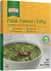 ASHOKA - Instant Palak Paneer Tofu - 1 X 280 GR Instant Palak Paneer 280 g (1er Pack)
