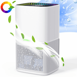 Luftentfeuchter Elektrisch 1600ml Raumentfeuchter Leise Dehumidifier Mit Funktion Abtauen & Schlafmodus Luftreinigung White