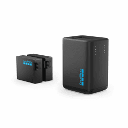GoPro Dual-Ladegerät + 2 Enduro-Akkus (HERO13 Black) – Offizielles GoPro-Zubehör